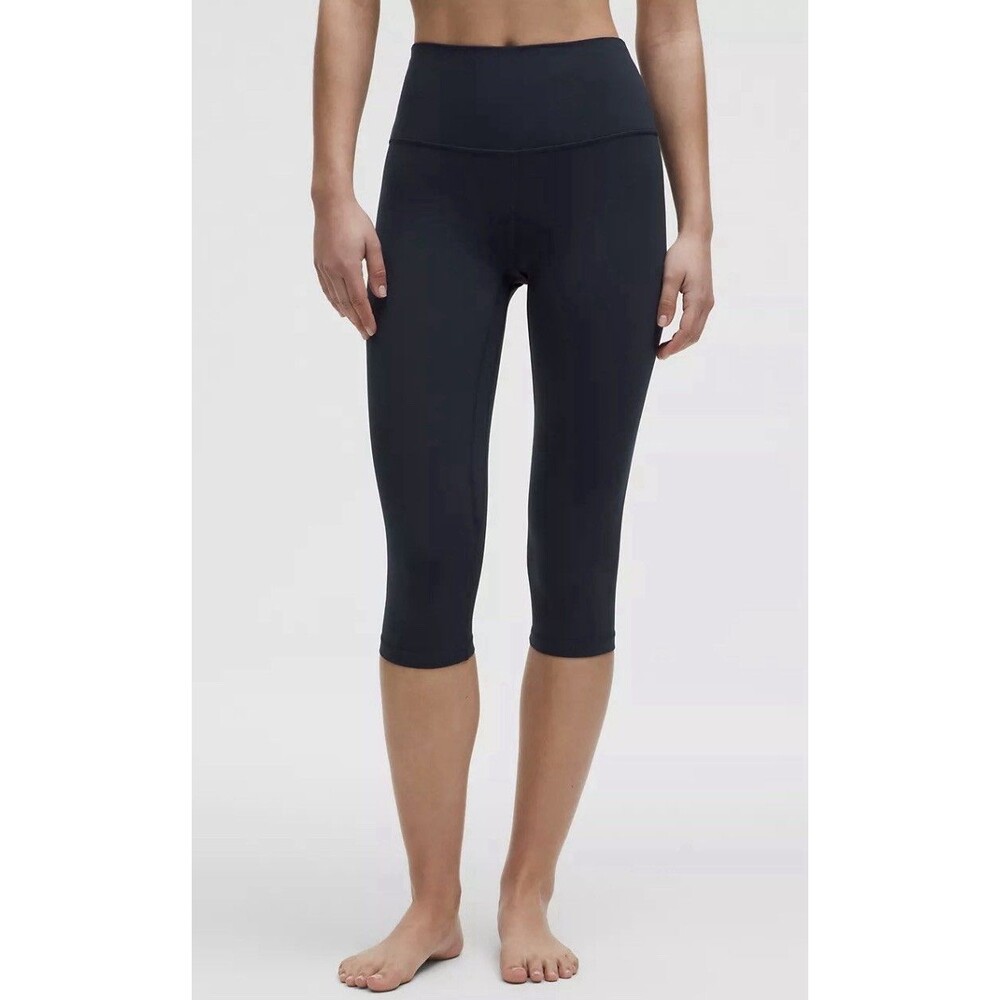 Authentic Lululemon Align HR Crop 21” True Navy Size 20 NWT Capri Leggings - Picture 1 of 6